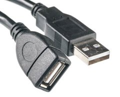 Купить Кабель PowerPlant USB 2.0 AF – AM, 1.5м (KD00AS1189) в Украине