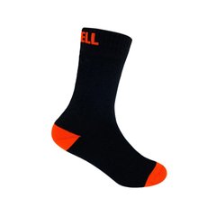 Купити Шкарпетки водонепроникні дитячі Dexshell Ultra Thin Children Sock, р-р L, чорний/помаранчевий в Україні