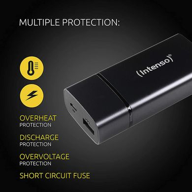 Купити Універсальна мобільна батарея Intenso PM5200 5200mAh USB-A (7323520), black (PB930241) в Україні