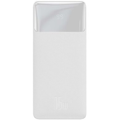 Купить Универсальная мобильная батарея Baseus Bipow 20000mAh, PD 15W, USB-C, 2xUSB QC 3.0 (white) (PPDML-J02) в Украине