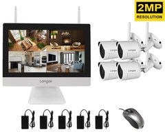 Купить Комплект видеонаблюдения беспроводной Longse WIFI3604M4SW200 с монитором в Украине
