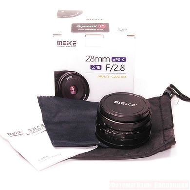 Купити Об'єктив Meike 28mm f/2.8 MC E-mount для Sony (MKES2828) в Україні