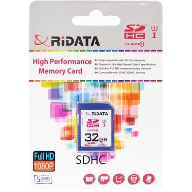 Купить Карта памяти RiDATA SDHC 32GB Class 10 UHS-I FF959224 в Украине
