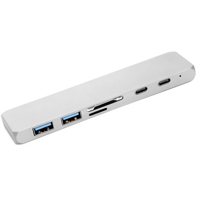 Купить USB-хаб PowerPlant Type-C – HDMI 4K, USB 3.0, USB Type-C, SD, microSD (CA911684) в Украине