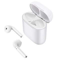 Купити Бездротові навушники bluetooth HBQ I8 mini TWS, білі в Україні