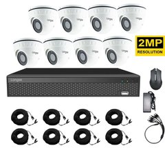 Купить Система видеонаблюдения для магазина Longse XVR2008D8P200 kit HD1080P в Украине