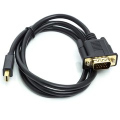 Купить Видео кабель PowerPlant mini DisplayPort(M) - VGA(M), 1 м, черный (CA911998) в Украине