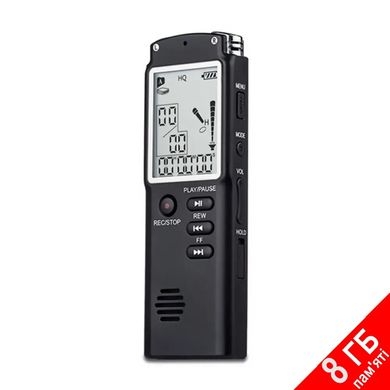 Купить Диктофон цифровой с большим экраном DOITOP T-60, память 8 Гб, стерео, аккумуляторный в Украине