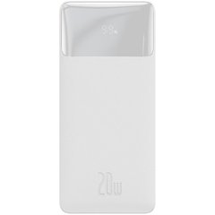 Купить Универсальная мобильная батарея Baseus Bipow 10000mAh, PD 20W, USB-C, 2xUSB QC 3.0 (white) (PPDML-L02) в Украине
