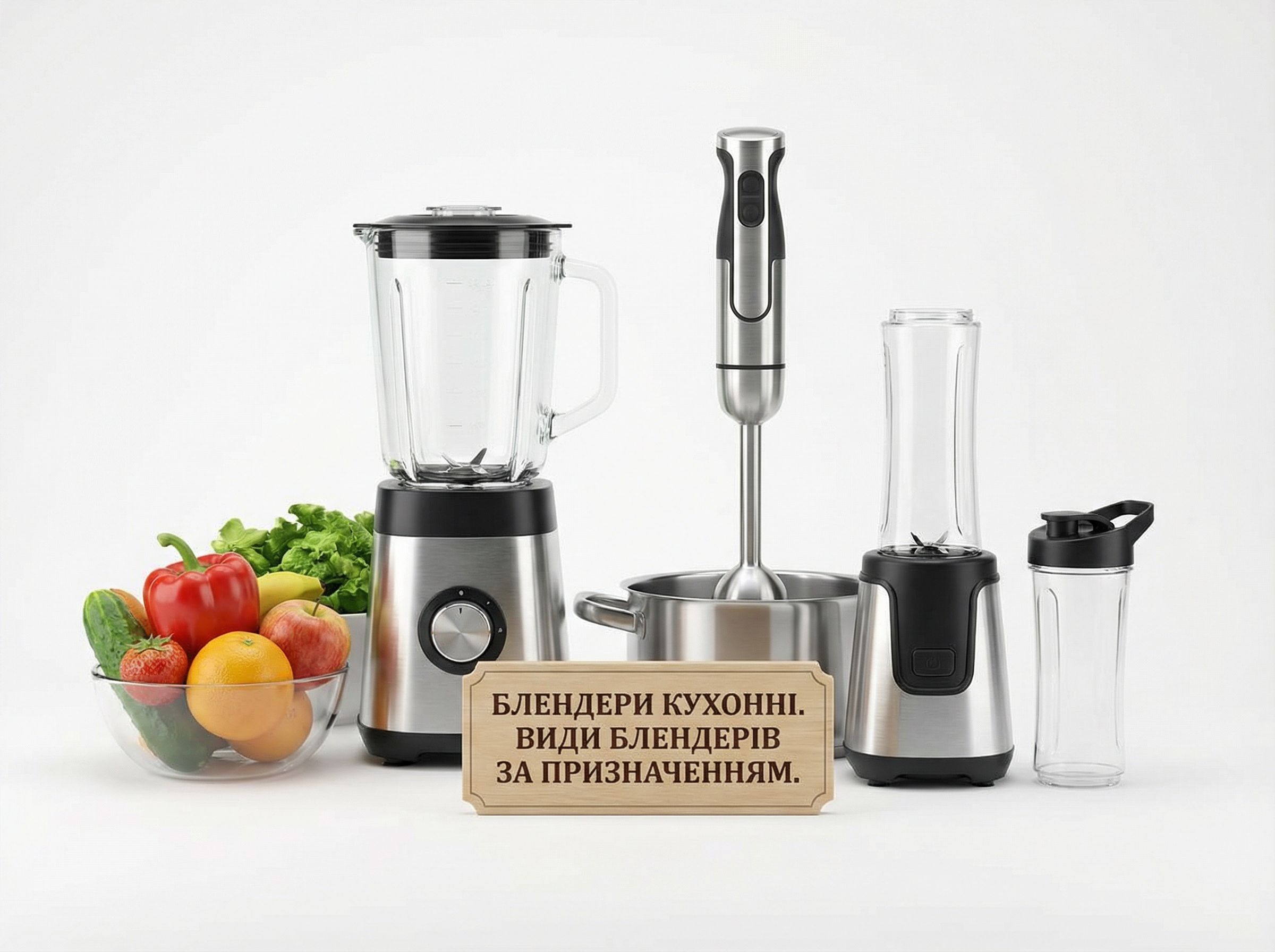 Блендери кухонні. Вити блендерів за призначенням.
