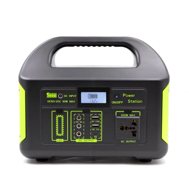500W Rechargeable Electric Solar Power Generator Portable Backup Power Supply Residential Generator 