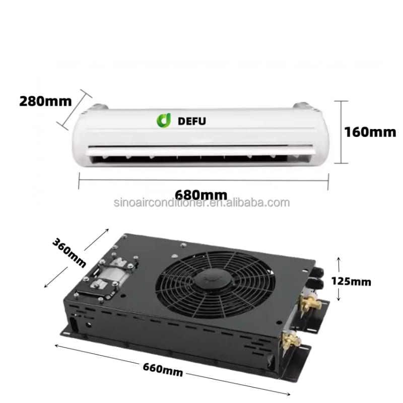 Universal Electric DC 24V AC Parking Cooler 12v Rv Air Conditioning 12 Volt Air Conditioner For Camp