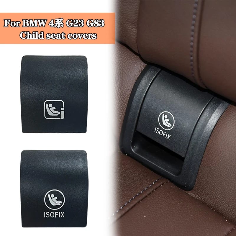 Car Rear Child Seat Fixing ISOFIX Cover for BMW 4 Series G23 G83 Convertible 2021-2025 420i 430i M44