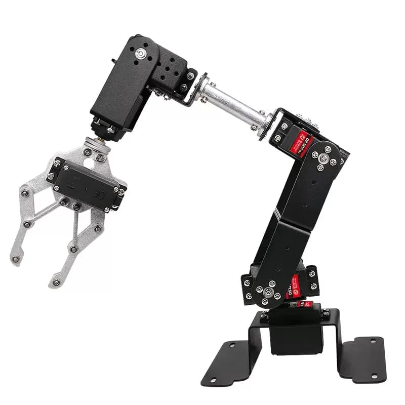 6 DOF Robot Manipulator MG996 Metal Alloy Mechanical Arm Clamp Claw Kit For Arduino Robot DIY Ki fo