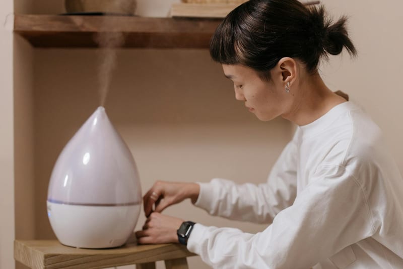 ultrasonic humidifier eastern european person — иллюстрация к статье