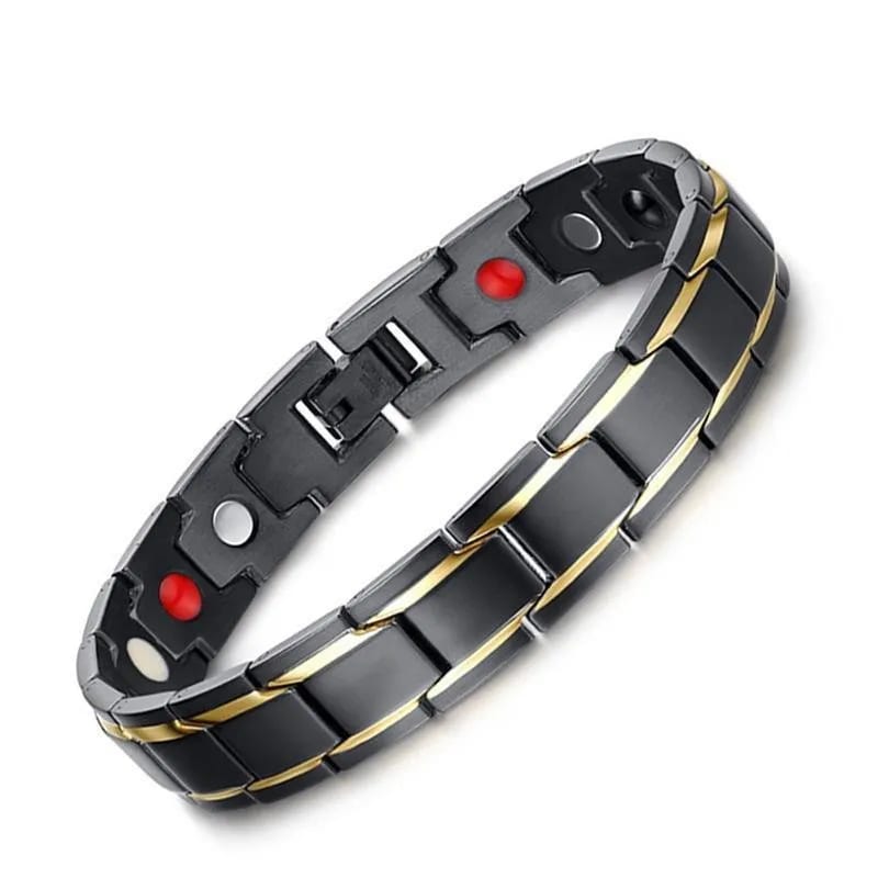 Trendy Stylish Men Strength Therapy Bracelet Adjustable Health Sleep Better Energy Bio Magnetic Brac
