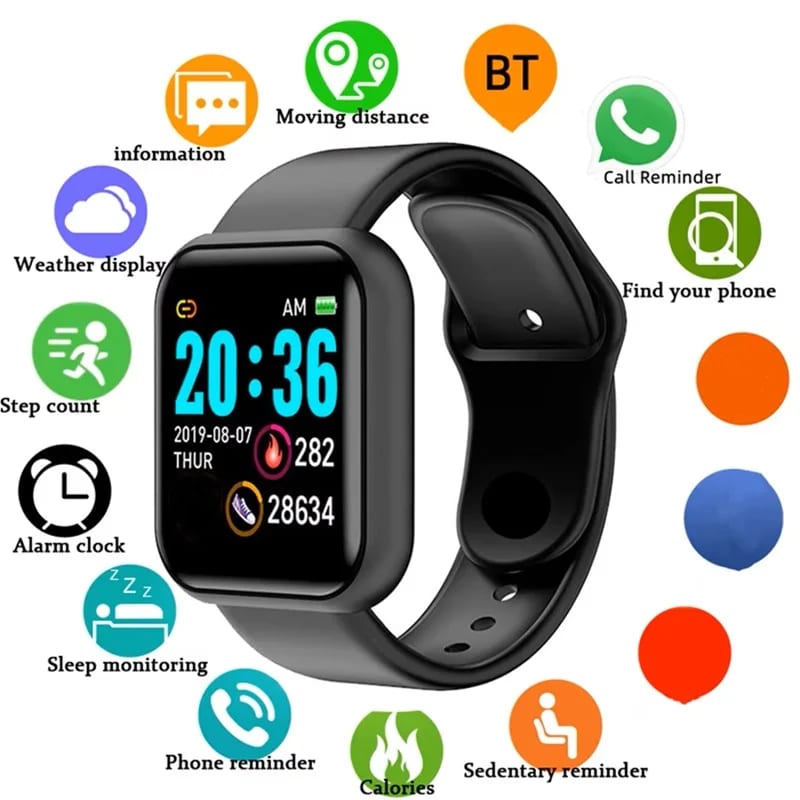 Smartwatch Men Women Wrist Watch Smart Watches Message Fitness Monitor Bracelet Birthday Gift Electr