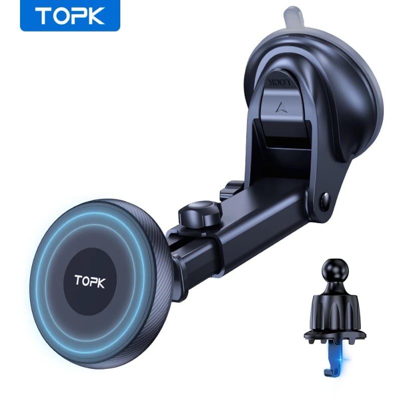 TOPK Universal Car Phone Holder Magnetic for Magsafe 360° Ro — ілюстрація до статті