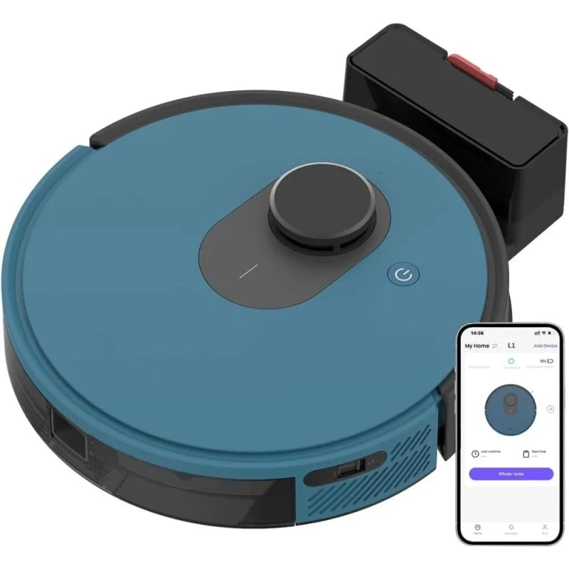 Lidar Robot Vacuum Cleaner 4000Pa Suction Power, No-Go Zone, — приклад для огляду, фото 3