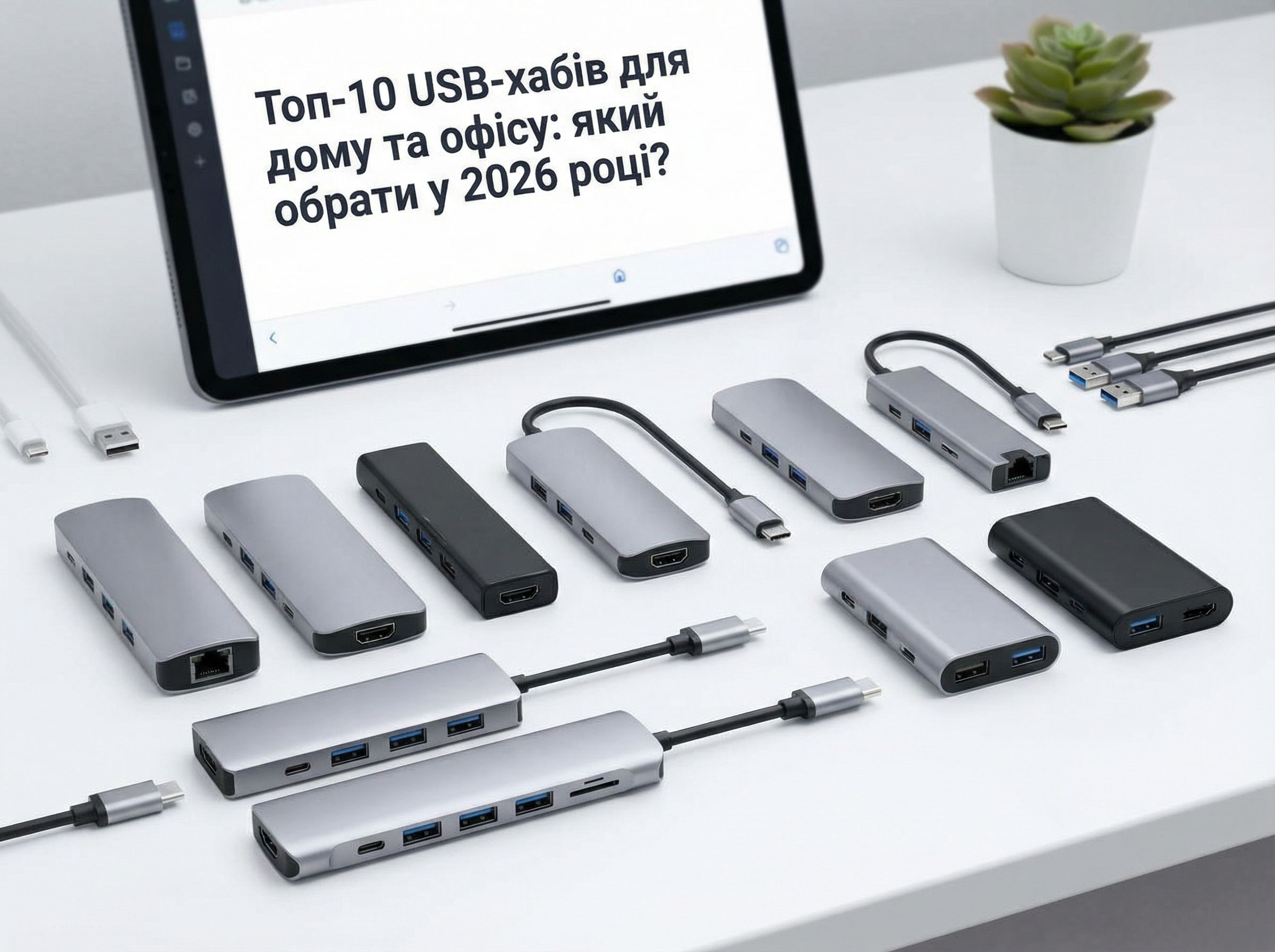 Топ-10 USB-хабів для дому та офісу: який обрати у 2026 році?
